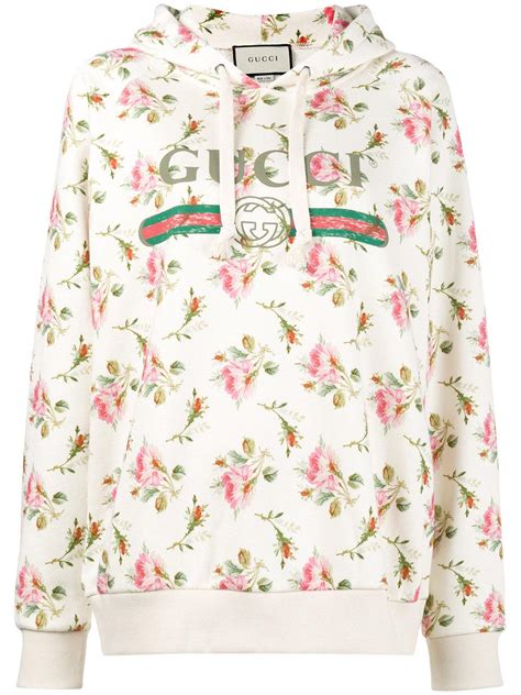 pink gucci hoodie with roses|farfetch gucci sweatshirt.